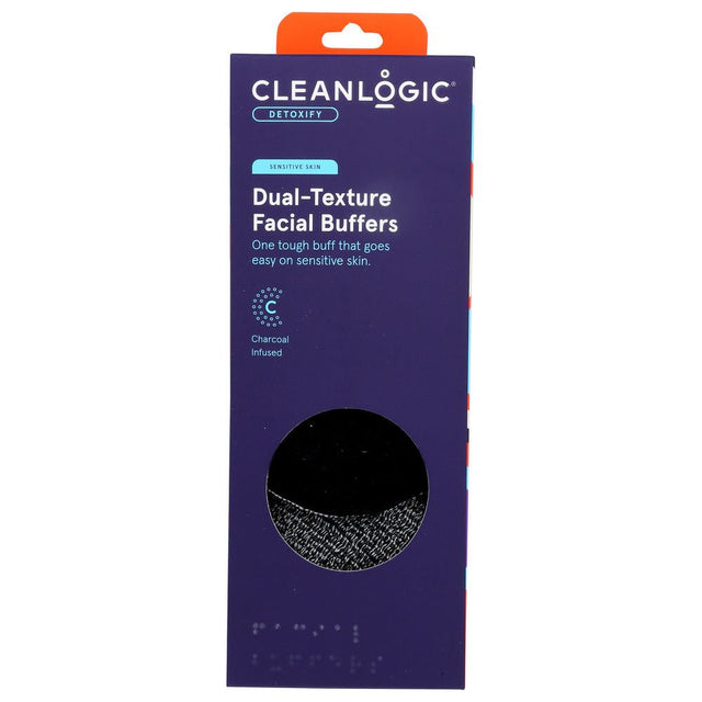 CLEANLOGIC: Dual-Texture Facial Buffers, 3 PK - #tag1# - #tag2#