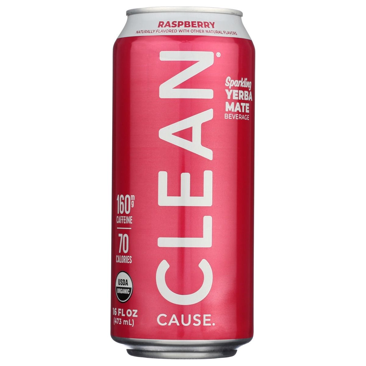 CLEAN CAUSE: Raspberry Organic Sparkling Yerba Mate, 16 fo - #tag1# - #tag2#