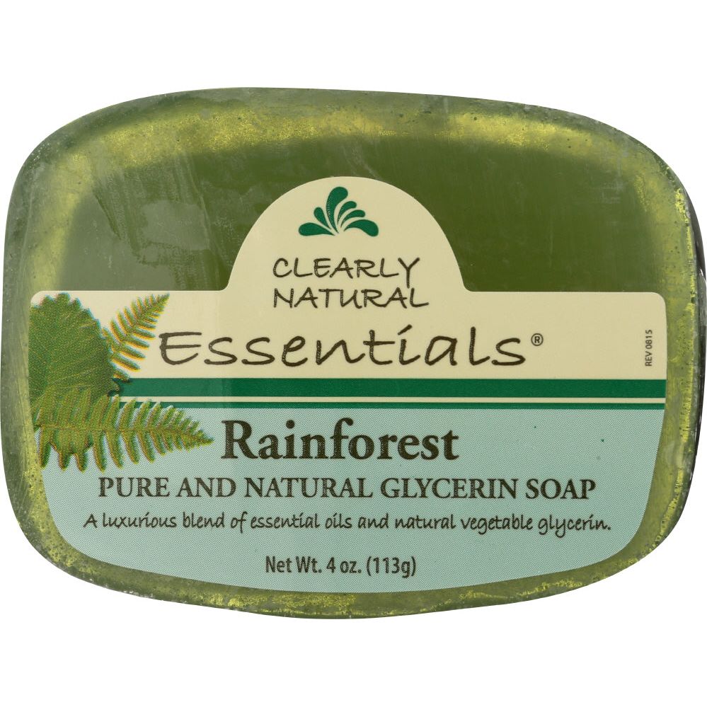 CLEARLY NATURAL: Rainforest Pure And Natural Glycerine Soap, 4 oz - #tag1# - #tag2#