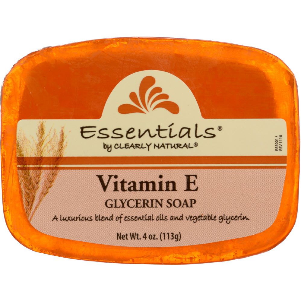 CLEARLY NATURAL: Vitamin E Pure And Natural Glycerine Soap, 4 oz - #tag1# - #tag2#