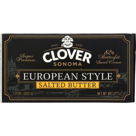 CLOVER SONOMA: European Style Salted Butter, 0.5 lb - #tag1# - #tag2#