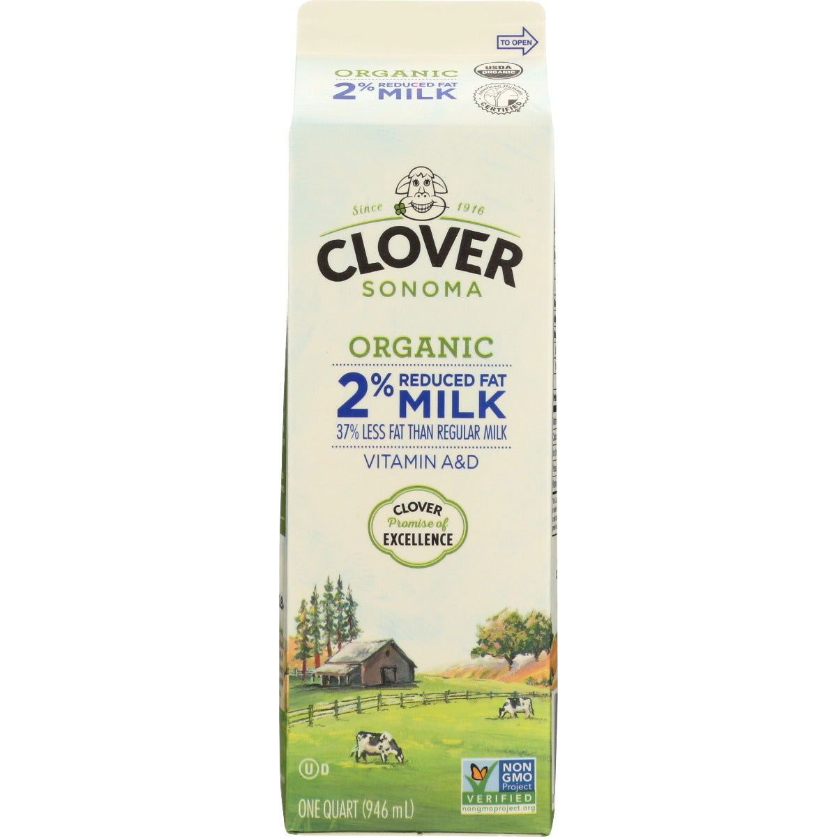 CLOVER SONOMA: Milk 2Prcnt Reduced Fat, 32 oz - #tag1# - #tag2#