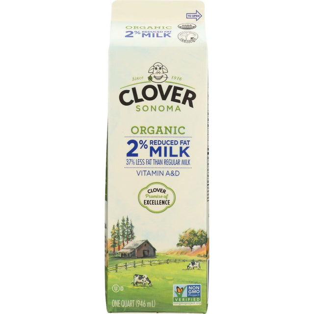 CLOVER SONOMA: Milk 2Prcnt Reduced Fat, 32 oz - #tag1# - #tag2#