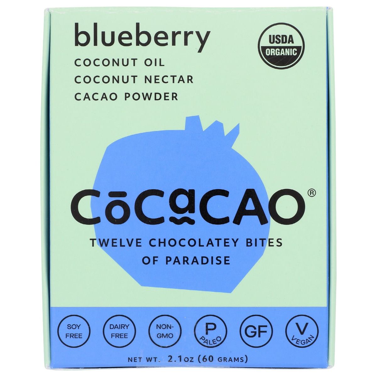 COCACAO: Bar Blueberry, 2.1 oz - #tag1# - #tag2#