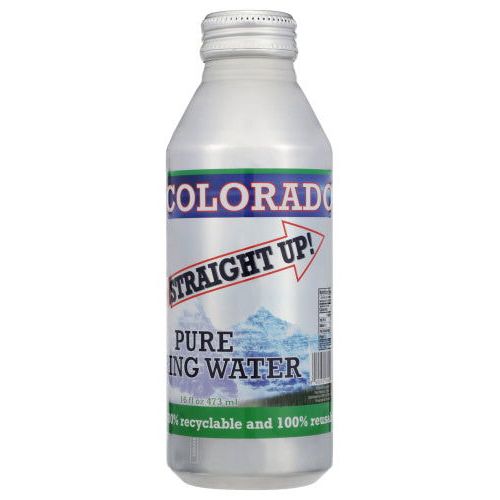 COLORADO STRAIGHT UP: Pure Spring Water Aluminum Bottle, 16 fo - #tag1# - #tag2#