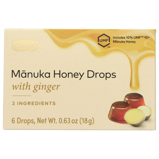 COMVITA: Manuka Honey Drops with Ginger, 6 pc - #tag1# - #tag2#