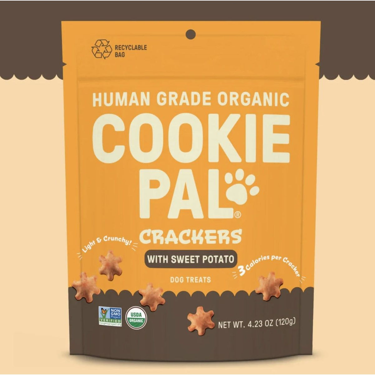 COOKIE PAL: Cracker Sweet Potato Org, 4 oz - #tag1# - #tag2#