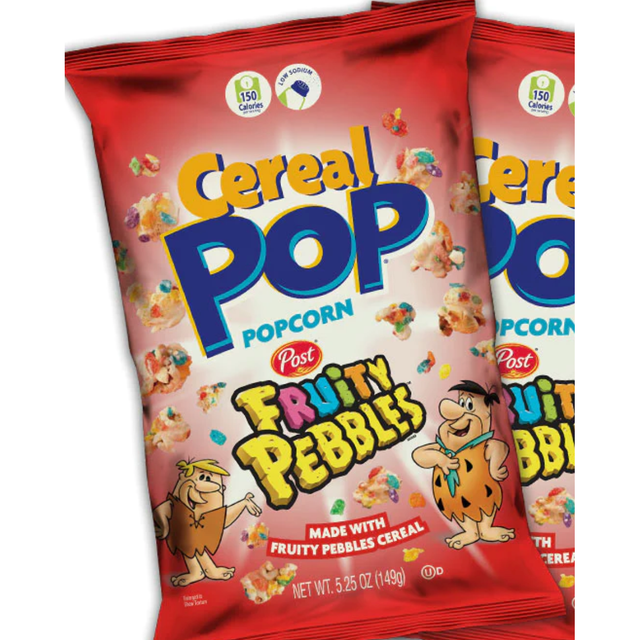 COOKIE POP POPCORN: Cereal Pop Fruty Pebbles, 5.25 OZ - #tag1# - #tag2#