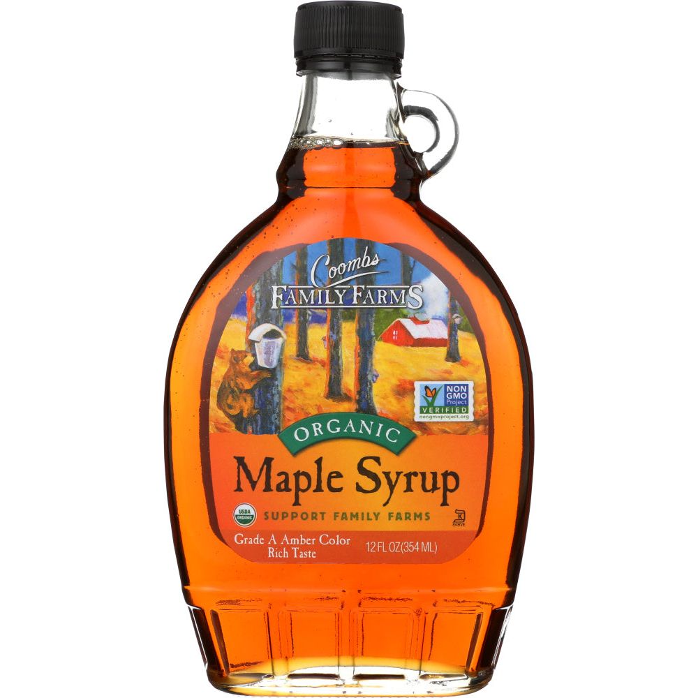 COOMBS FAMILY FARMS: Grade A Organic Maple Syrup Amber, 12 oz - #tag1# - #tag2#