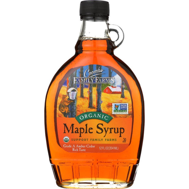 COOMBS FAMILY FARMS: Grade A Organic Maple Syrup Amber, 12 oz - #tag1# - #tag2#