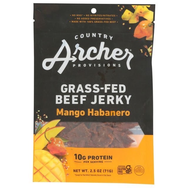 COUNTRY ARCHER: Mango Habanero Beef Jerky, 2.5 oz - #tag1# - #tag2#