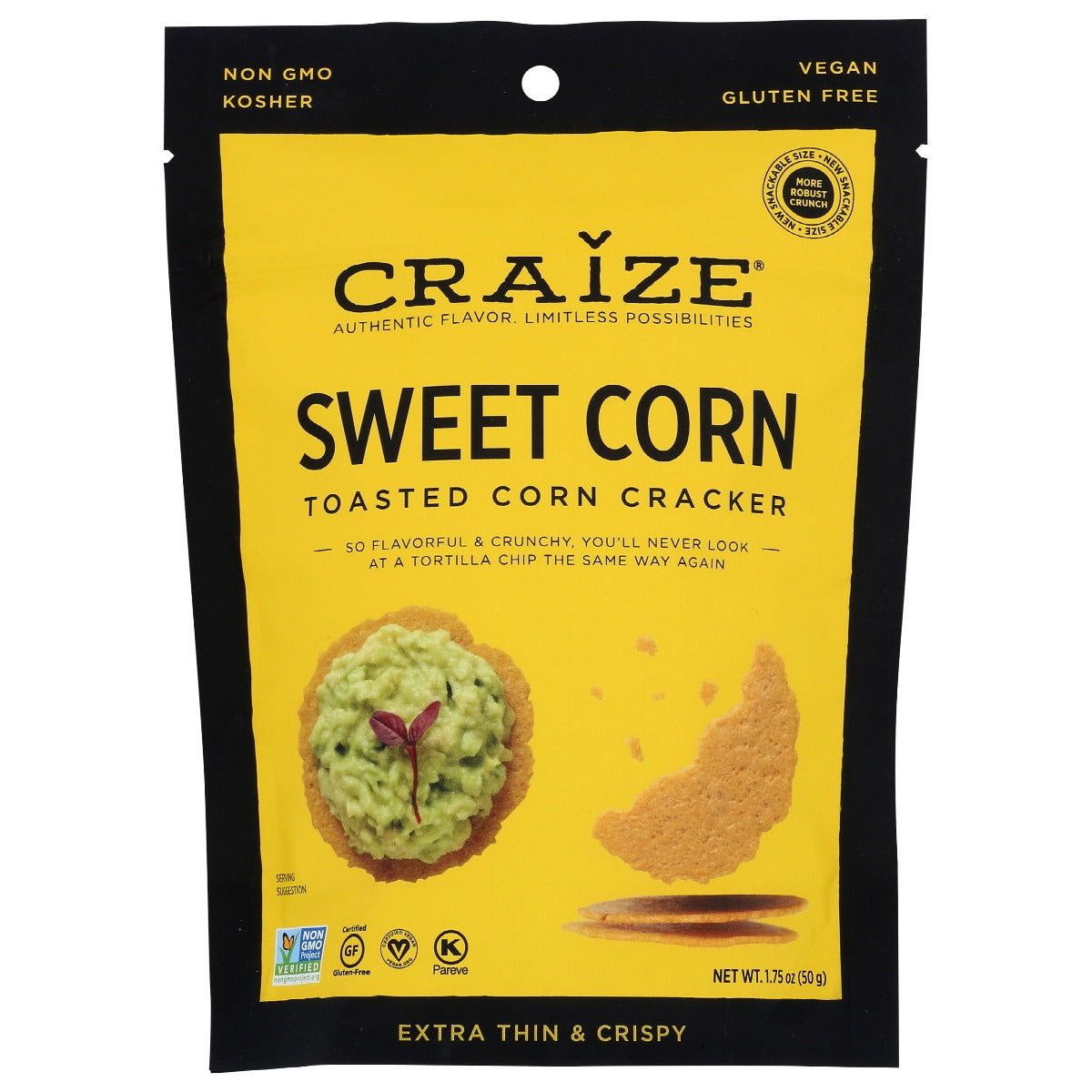 CRAIZE: Sweet Corn Toasted Corn Cracker, 1.75 oz - #tag1# - #tag2#