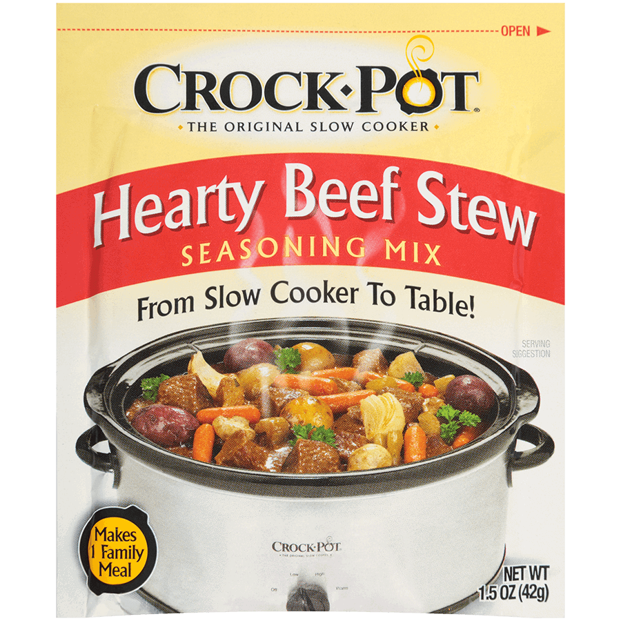 CROCKPOT: Hearty Beef Stew Seasoning Mix, 1.5 oz - #tag1# - #tag2#