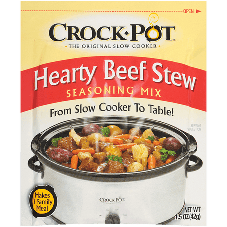 CROCKPOT: Hearty Beef Stew Seasoning Mix, 1.5 oz - #tag1# - #tag2#