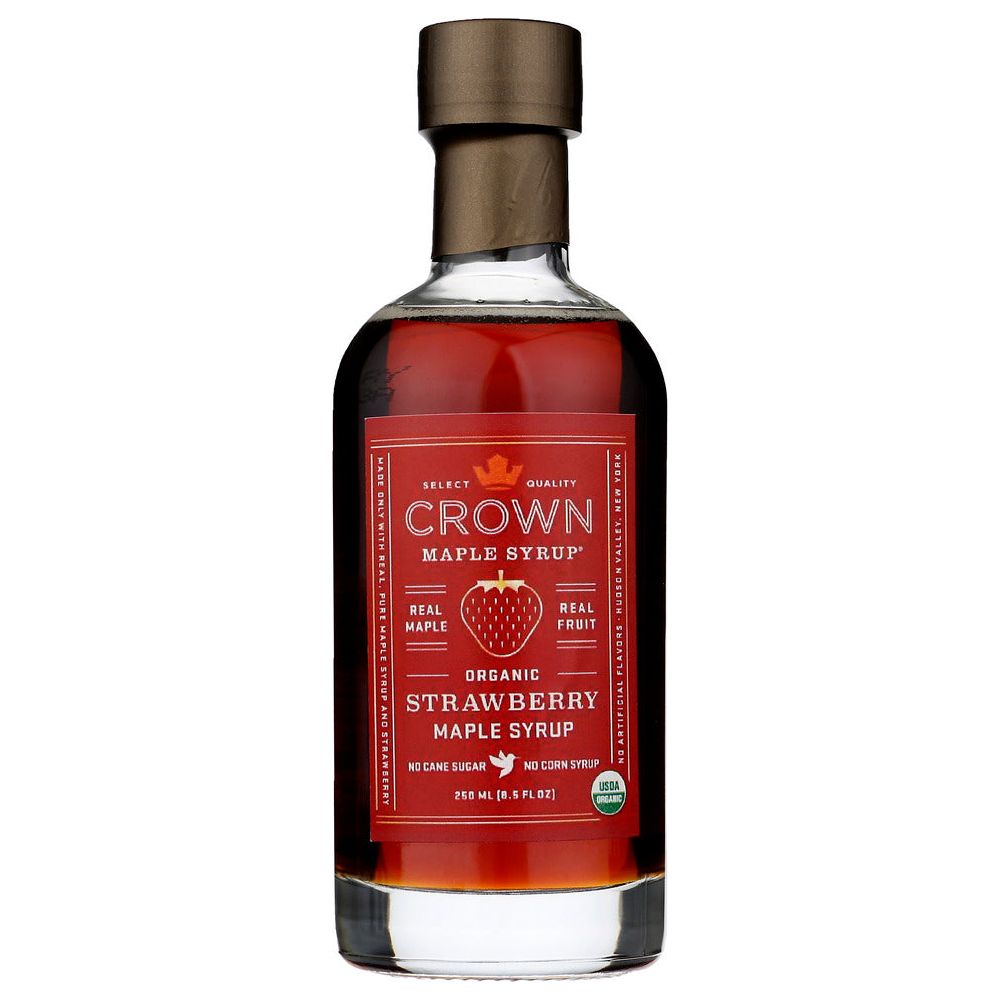 CROWN MAPLE: Organic Strawberry Maple Syrup, 8.5 FO - #tag1# - #tag2#