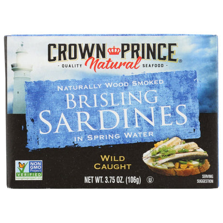 CROWN PRINCE: Brisling Sardines In Spring Water, 3.75 oz - #tag1# - #tag2#
