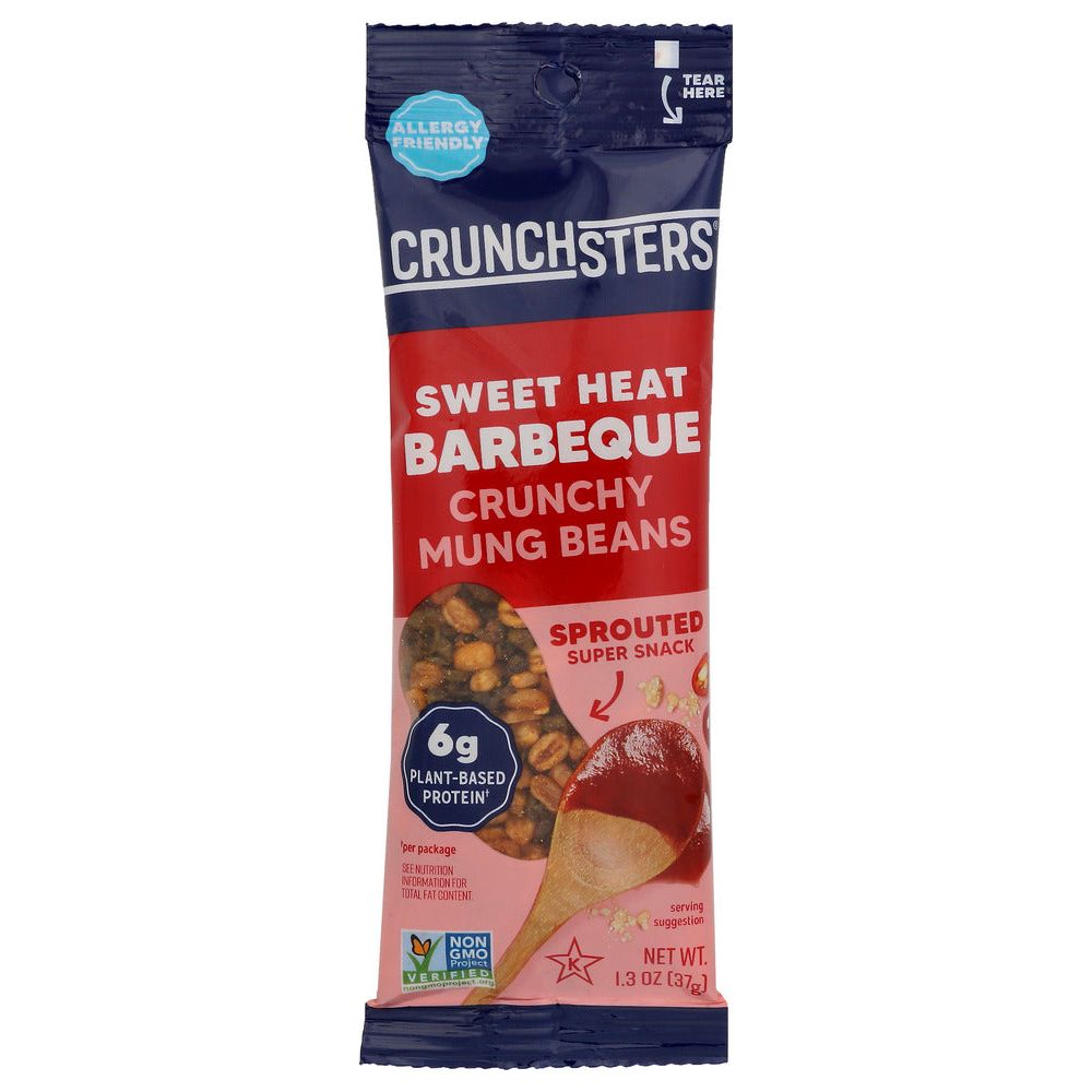 CRUNCHSTERS: Sweet Heat Barbeque Crunchy Mung Beans, 1.3 oz - #tag1# - #tag2#