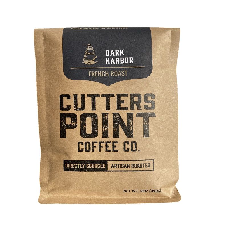 CUTTERS POINT COFFEE CO.: Dark Harbor French Roast Ground Coffee, 12 oz - #tag1# - #tag2#