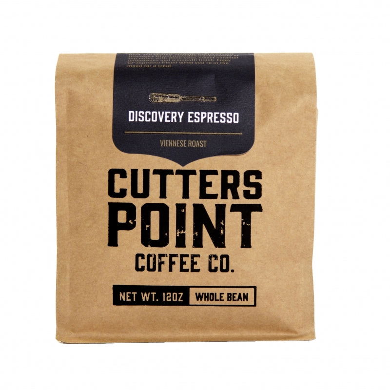 CUTTERS POINT COFFEE CO.: Discovery Espresso Whole Bean Coffee, 12 oz - #tag1# - #tag2#