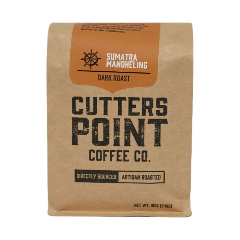 CUTTERS POINT COFFEE CO.: Sumatra Mandheling Ground Coffee, 12 oz - #tag1# - #tag2#