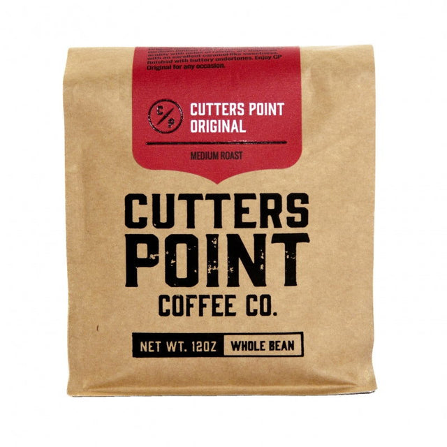 CUTTERS POINT COFFEE CO: Original Blend Whole Blend Coffee, 12 oz - #tag1# - #tag2#