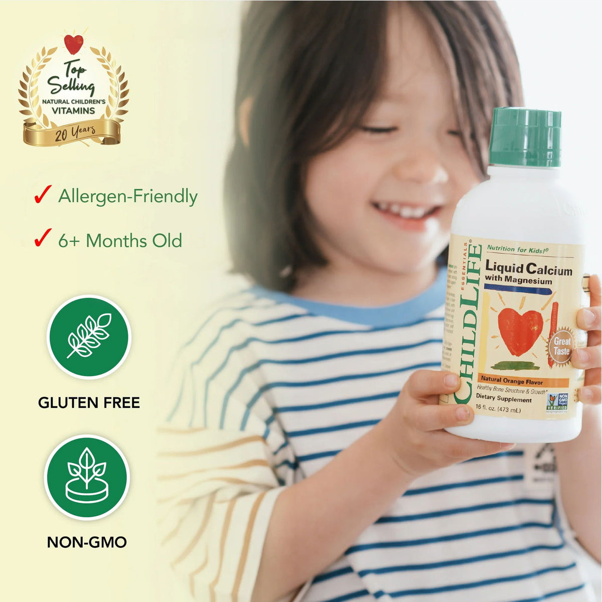 ChildLife Essentials Liquid Calcium - Orange Flavor, 16 fl oz - #tag1# - #tag2#
