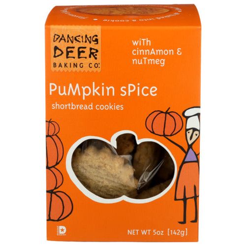 DANCING DEER: Pumpkin Spice Shortbread Cookies, 5 oz - #tag1# - #tag2#