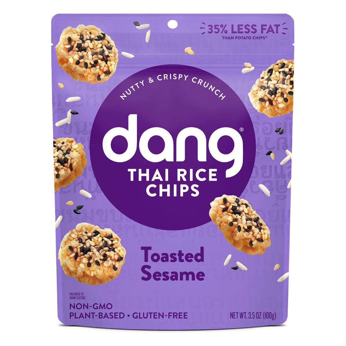 DANG: Toasted Sesame Thai Rice Chips, 3.5 oz - #tag1# - #tag2#
