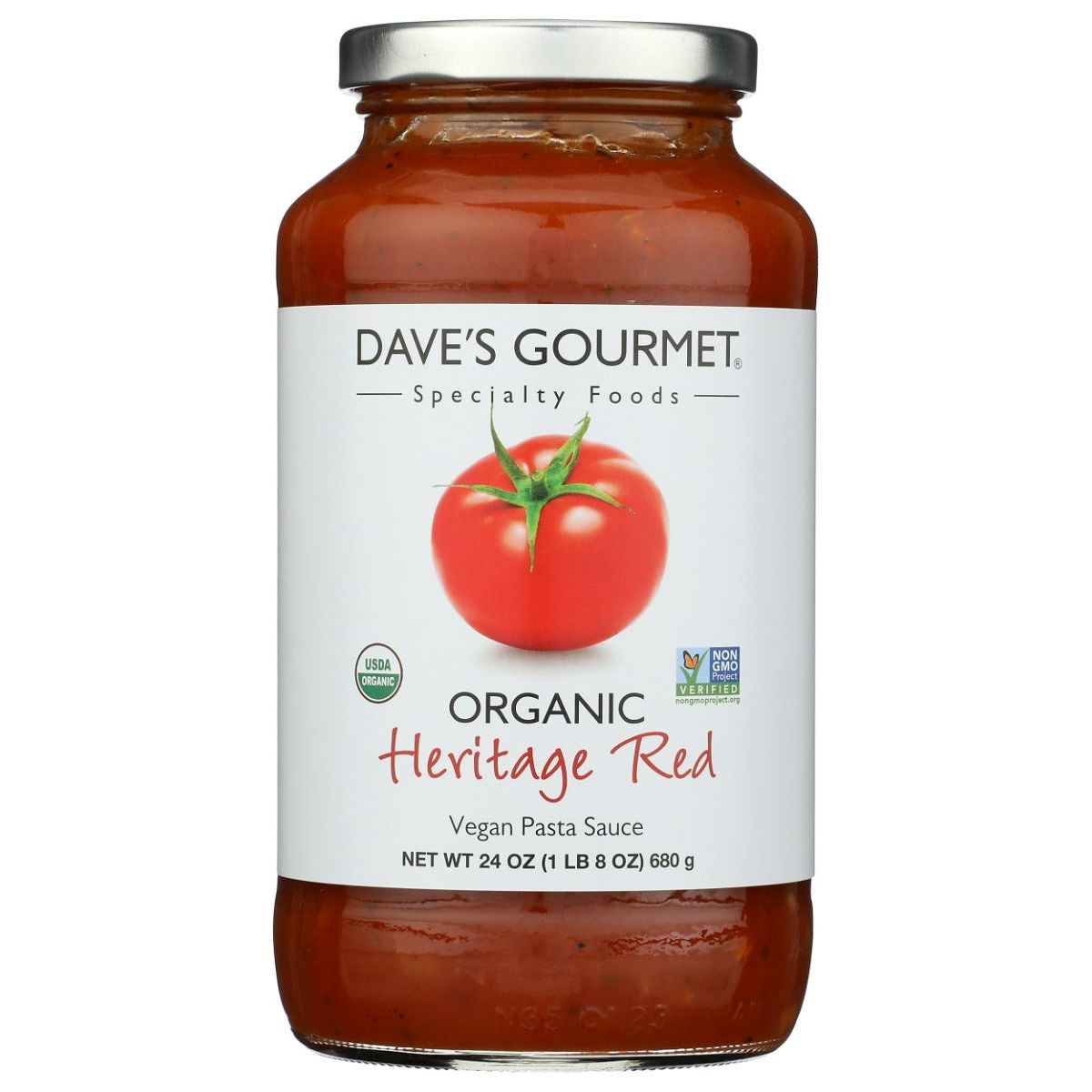 DAVES GOURMET: Organic Heritage Red Pasta Sauce, 24 oz - #tag1# - #tag2#