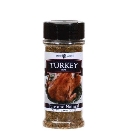 DEAN JACOBS: Turkey Rub Seasoning, 3.6 oz - #tag1# - #tag2#