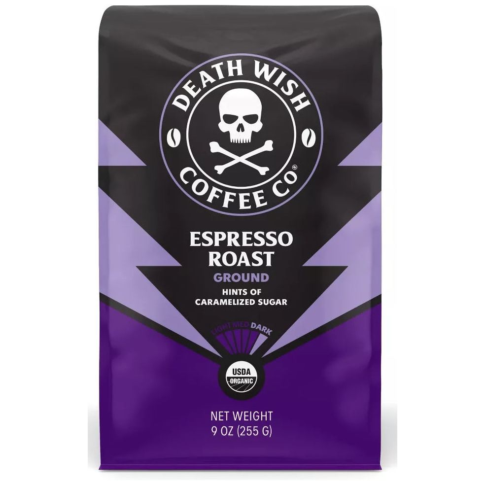 DEATH WISH COFFEE CO: Espresso Roast Ground Coffee, 9 oz - #tag1# - #tag2#
