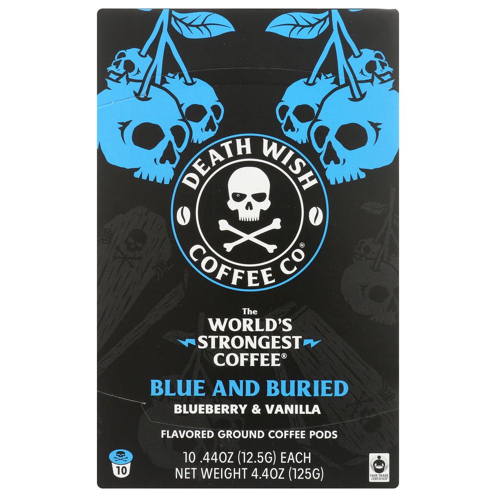 DEATH WISH COFFEE: Coffee Ss Blue Buried, 10 CT - #tag1# - #tag2#
