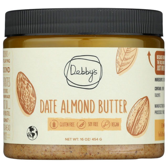 DEBBYS: Date Almond Butter, 16 oz - #tag1# - #tag2#