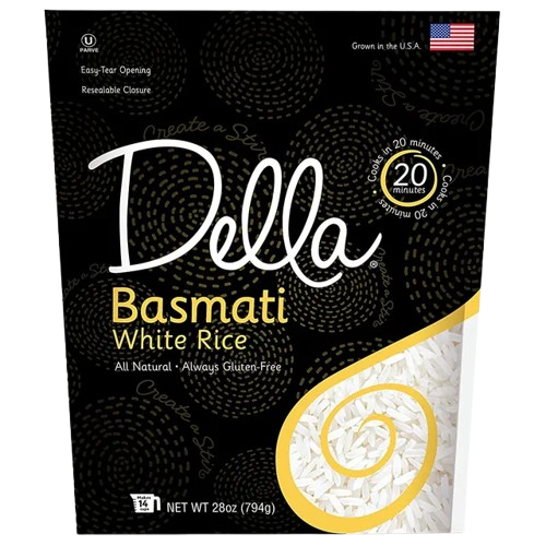 DELLA GOURMET: Basmati White Rice, 28 oz - #tag1# - #tag2#