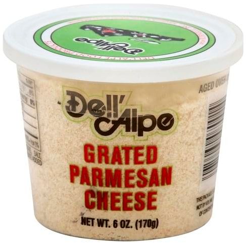 DELL ALPE: Grated Parmesan Cheese, 6 oz - #tag1# - #tag2#
