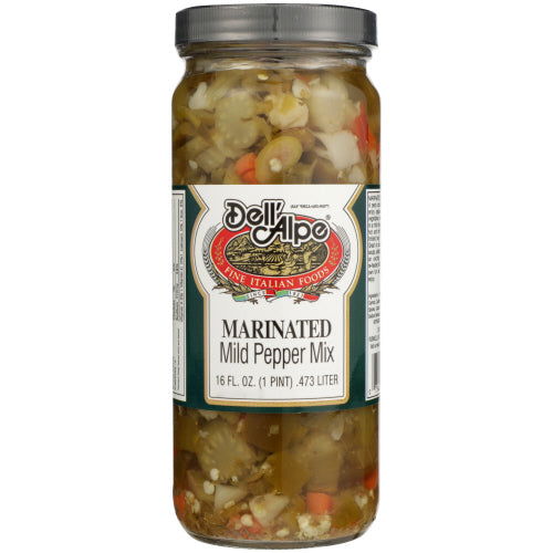 DELL ALPE: Marinated Mild Pepper Mix, 16 oz - #tag1# - #tag2#