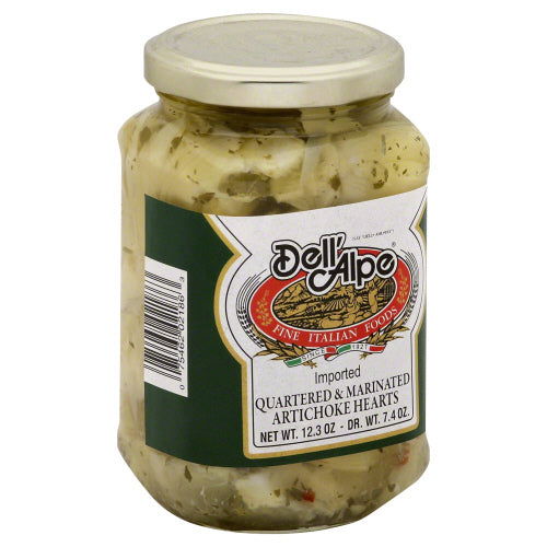 DELL ALPE: Quartered & Marinated Artichoke Hearts, 12 oz - #tag1# - #tag2#