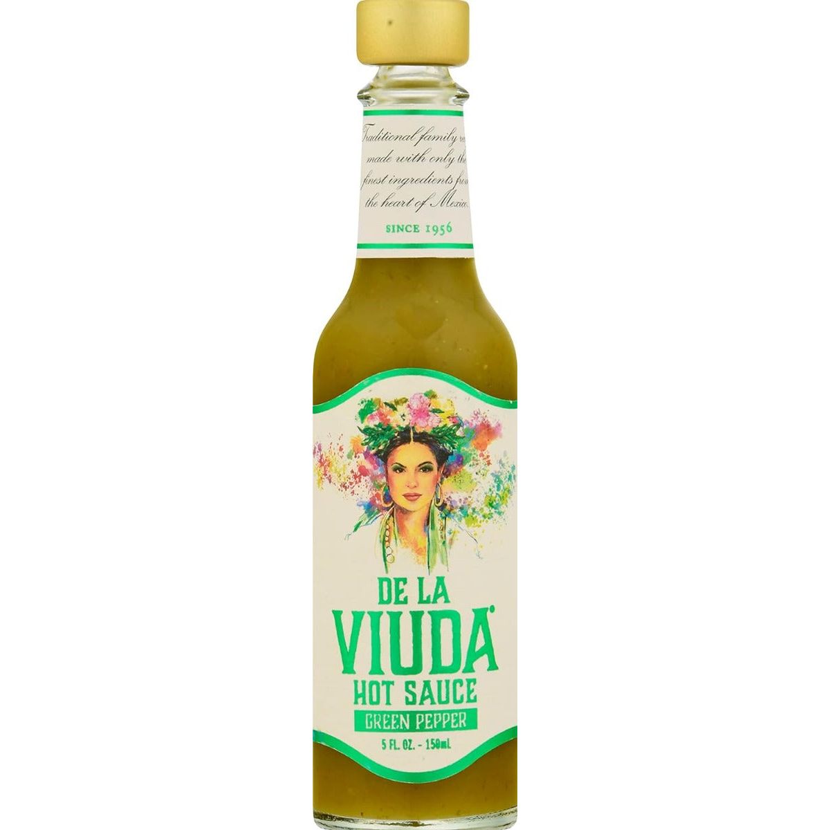 DE LA VIUDA: Hot Sauce Green Pepper, 5 oz - #tag1# - #tag2#
