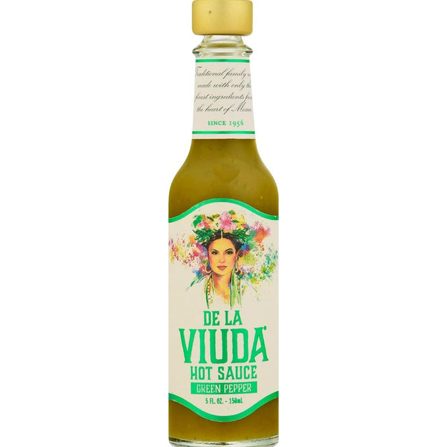 DE LA VIUDA: Hot Sauce Green Pepper, 5 oz - #tag1# - #tag2#