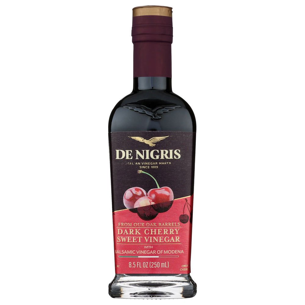 DE NIGRIS: Dark Cherry Sweet Vinegar With Balsamic Vinegar Of Modena, 8.5 fo - #tag1# - #tag2#