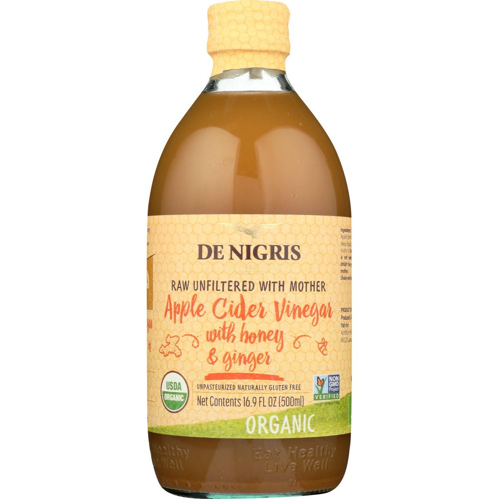 DE NIGRIS: Vinegar Apl Cdr Hny Gingr, 500 ml - #tag1# - #tag2#