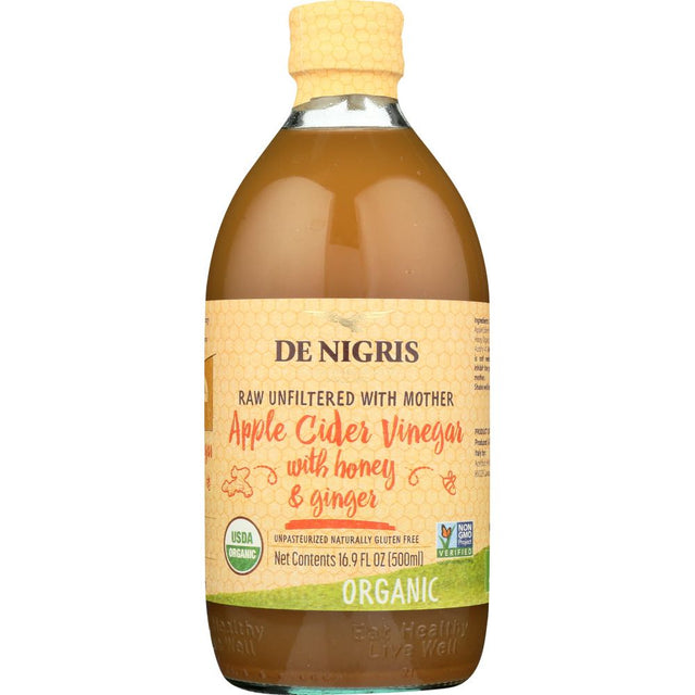 DE NIGRIS: Vinegar Apl Cdr Hny Gingr, 500 ml - #tag1# - #tag2#