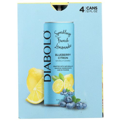 DIABOLO: Blueberry Citron Soda 4pk, 48 fo - #tag1# - #tag2#