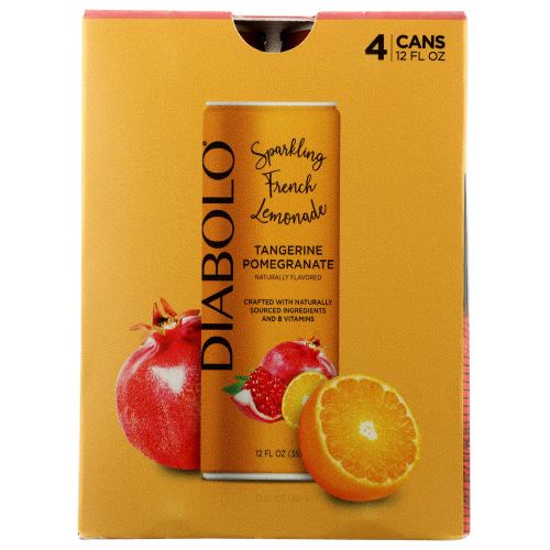 DIABOLO: Tangerine Pomegranate Soda 4pk, 48 fo - #tag1# - #tag2#