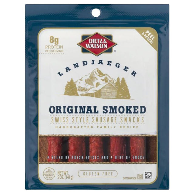 DIETZ AND WATSON: Original Smoked Landjaeger, 5 oz - #tag1# - #tag2#