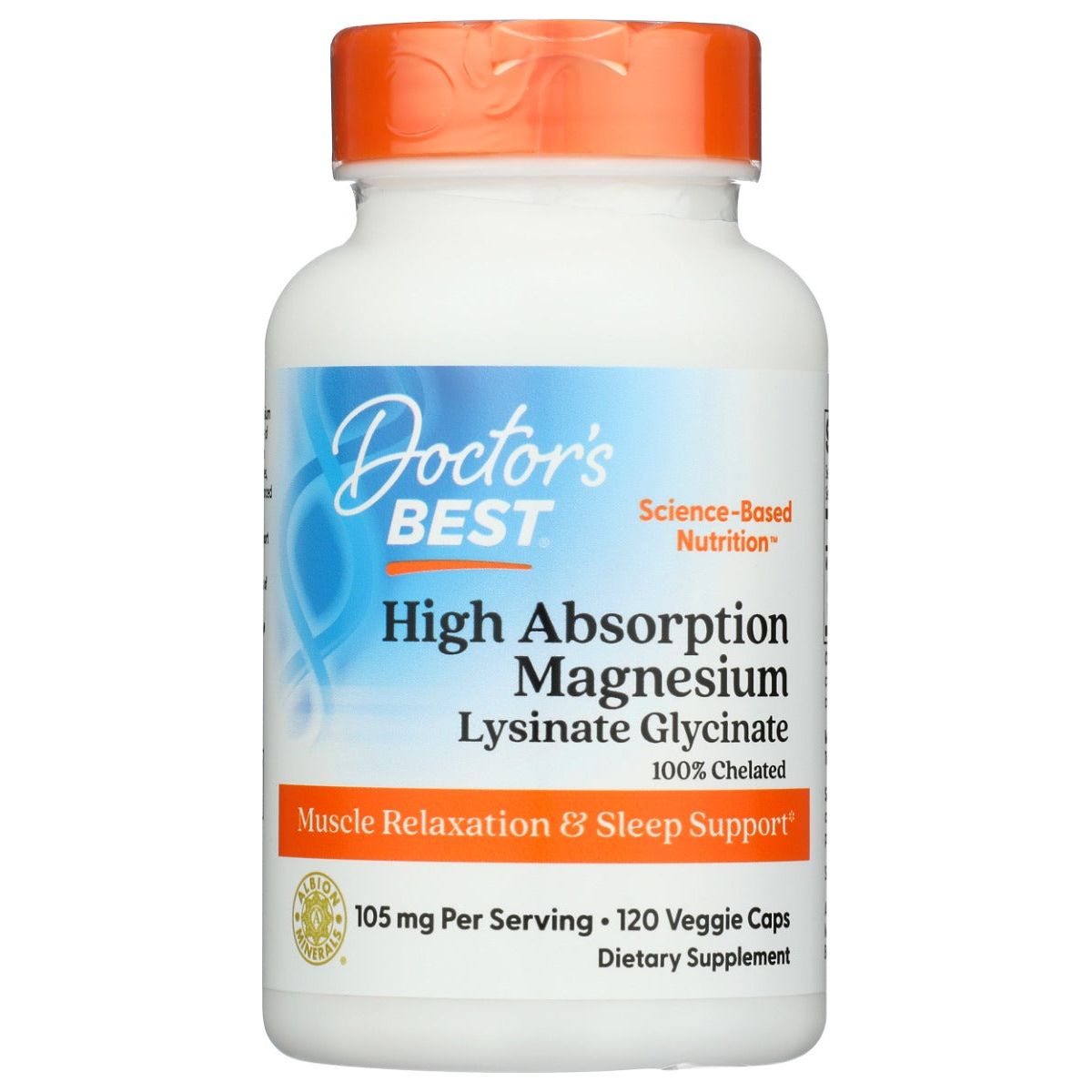 DOCTORS BEST: High Absorption Magnesium 105 mg, 120 vc - #tag1# - #tag2#