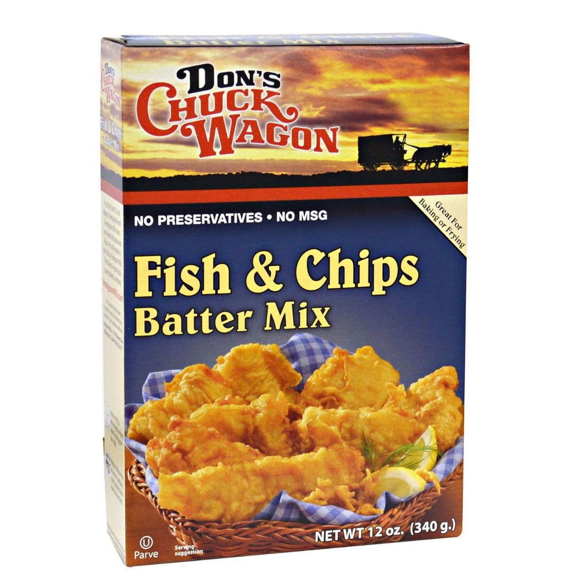 DONS CHUCK WAGON: Fish and Chips Batter Mix, 12 oz - #tag1# - #tag2#