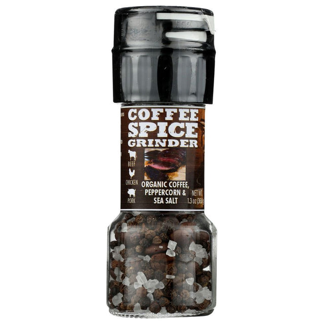DON PABLO: Peppercorn Organic Coffee Sea Salt Grinder, 1.3 oz - #tag1# - #tag2#