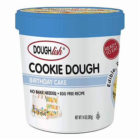 DOUGHLISH: Ss Ckie Dough Brthdy Cke, 14 oz - #tag1# - #tag2#