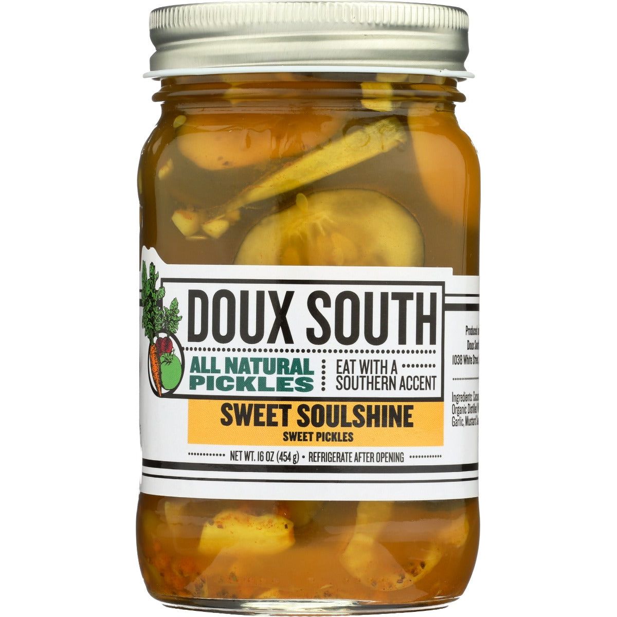DOUX SOUTH: Sweet Soulshine Sweet Pickles, 16 oz - #tag1# - #tag2#